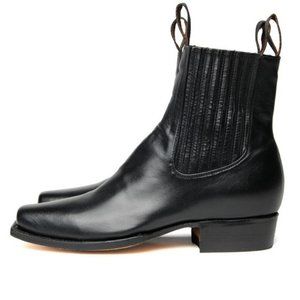 Chamula Botin CT in Black Leather Size 24 5 cm 7 5